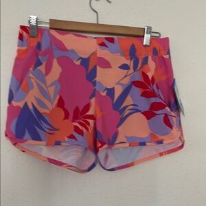 Columbia Pink and Purple Athletic Shorts Vibrant Design